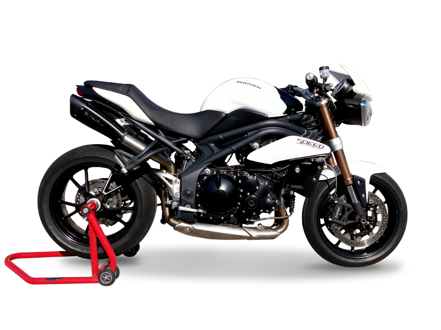 HP CORSE Triumph Speed Triple 1050 (11/15) Dual Slip-on Exhaust "Evoxtreme Black" (EU homologated)