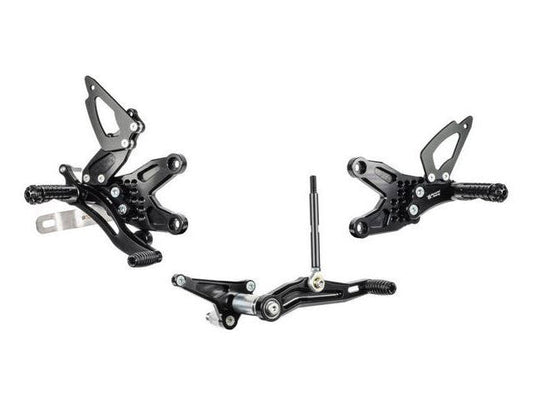 B001R - BONAMICI RACING BMW S1000R / S1000RR Adjustable Rearset (racing)