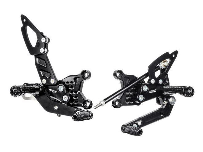 A004R - BONAMICI RACING Aprilia RSV4 / Tuono V4 (11/16) Adjustable Rearset (APRC; racing)