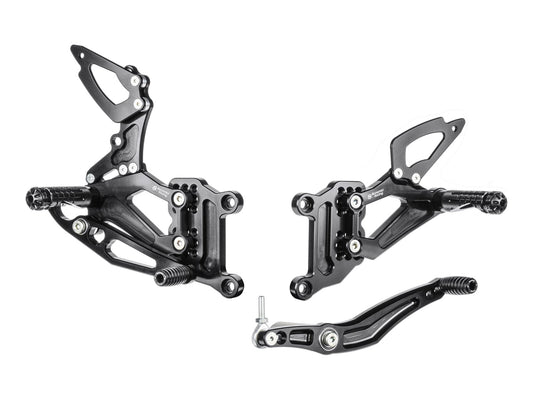 Y002R - BONAMICI RACING Yamaha YZF-R1 (04/06) Adjustable Rearset (reversed shift)