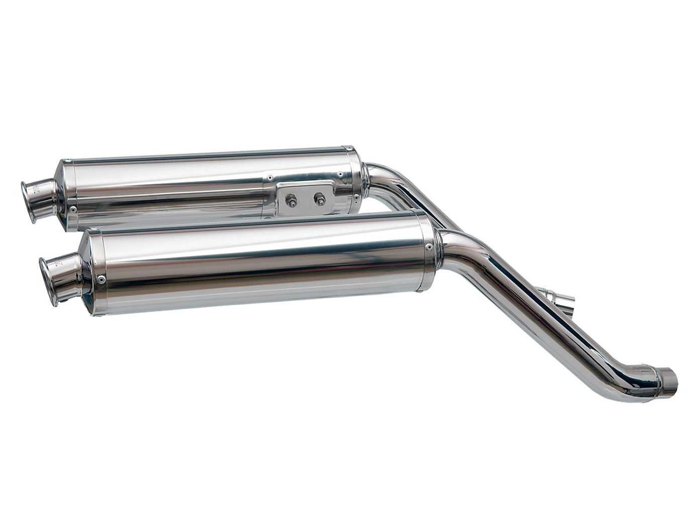 SPARK Ducati SuperSport 750/900 High Position Slip-on Exhaust "Round" (EU homologated; steel)