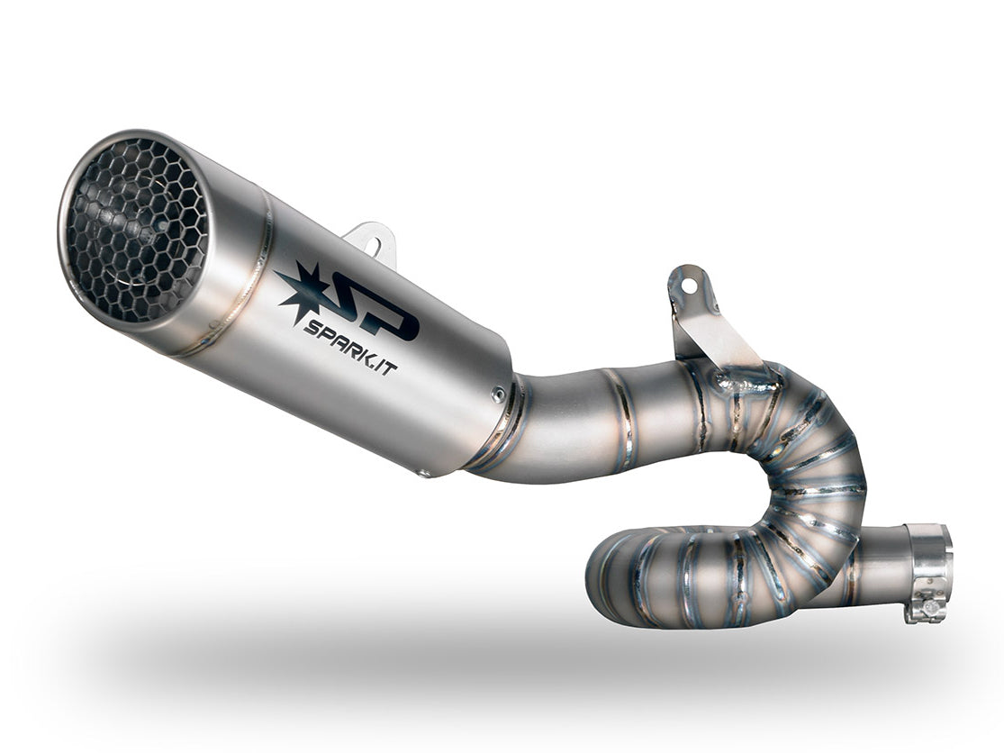 SPARK Triumph Street Triple (17/22) Titanium Semi-full 3/4 Exhaust System "Grid-O" (racing)