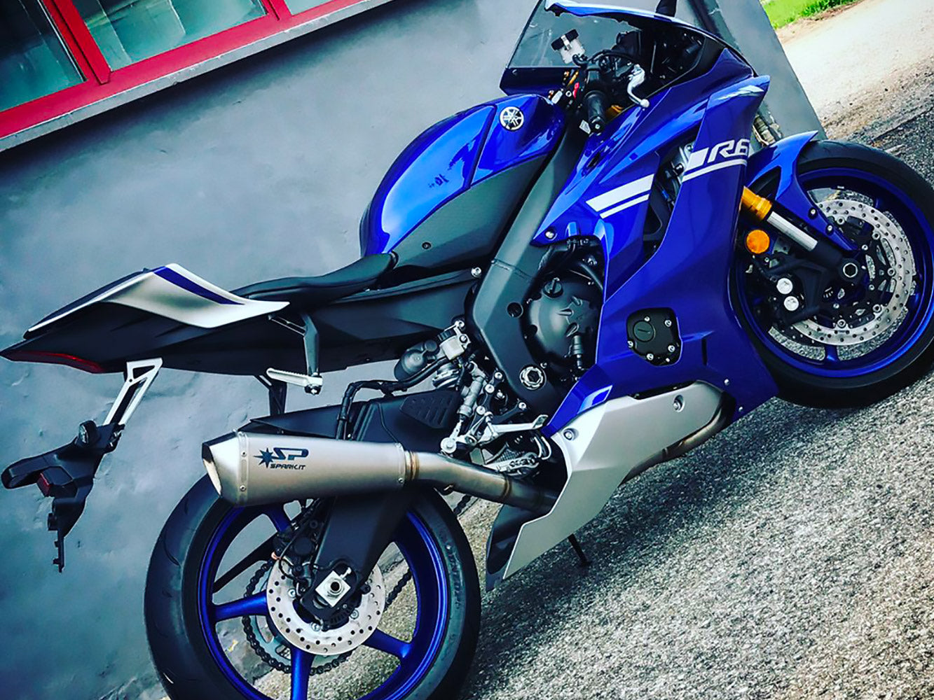 SPARK Yamaha YZF-R6 (2017+) Titanium Full Exhaust System "Konix" (racing; step 1)