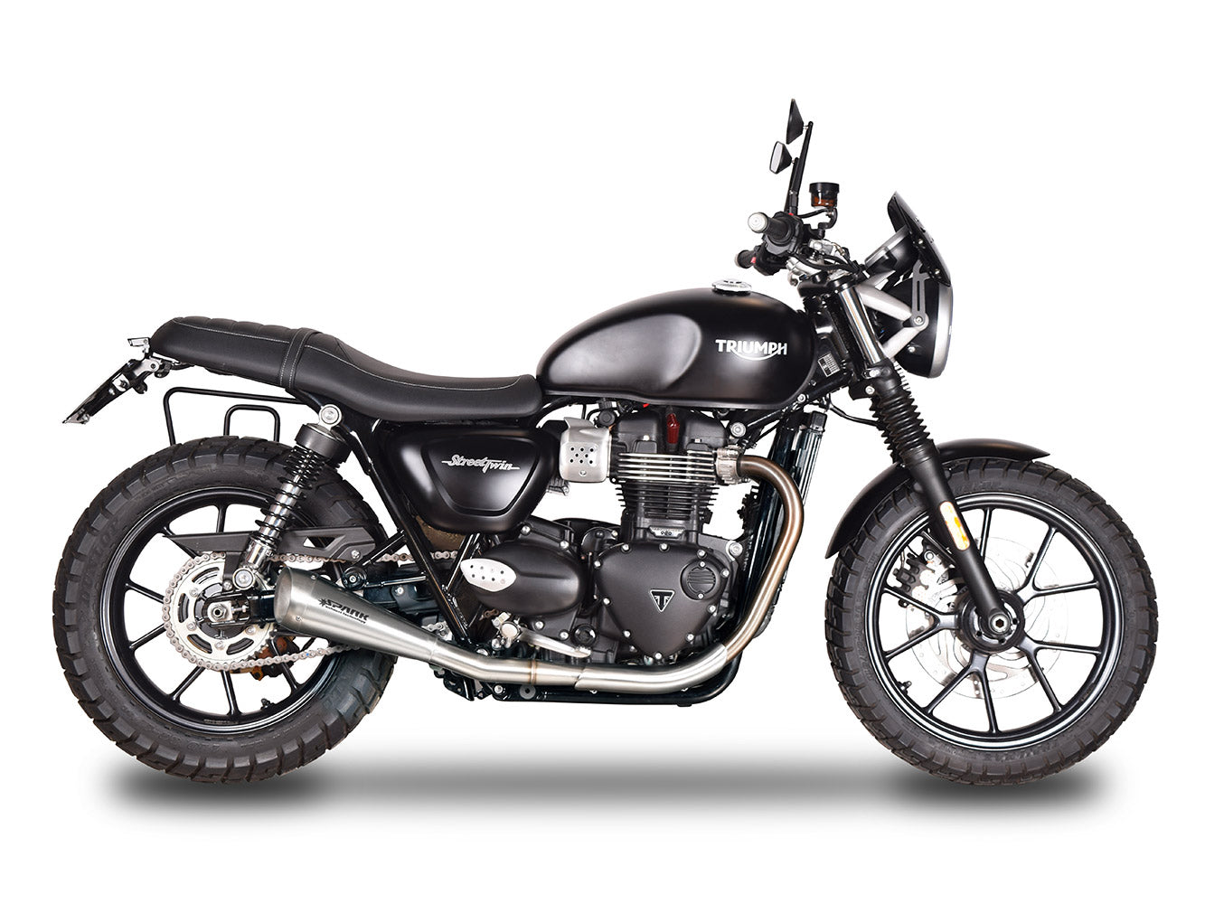 SPARK Triumph Street Twin Double Slip-on Exhaust "60's" (EU homologated)