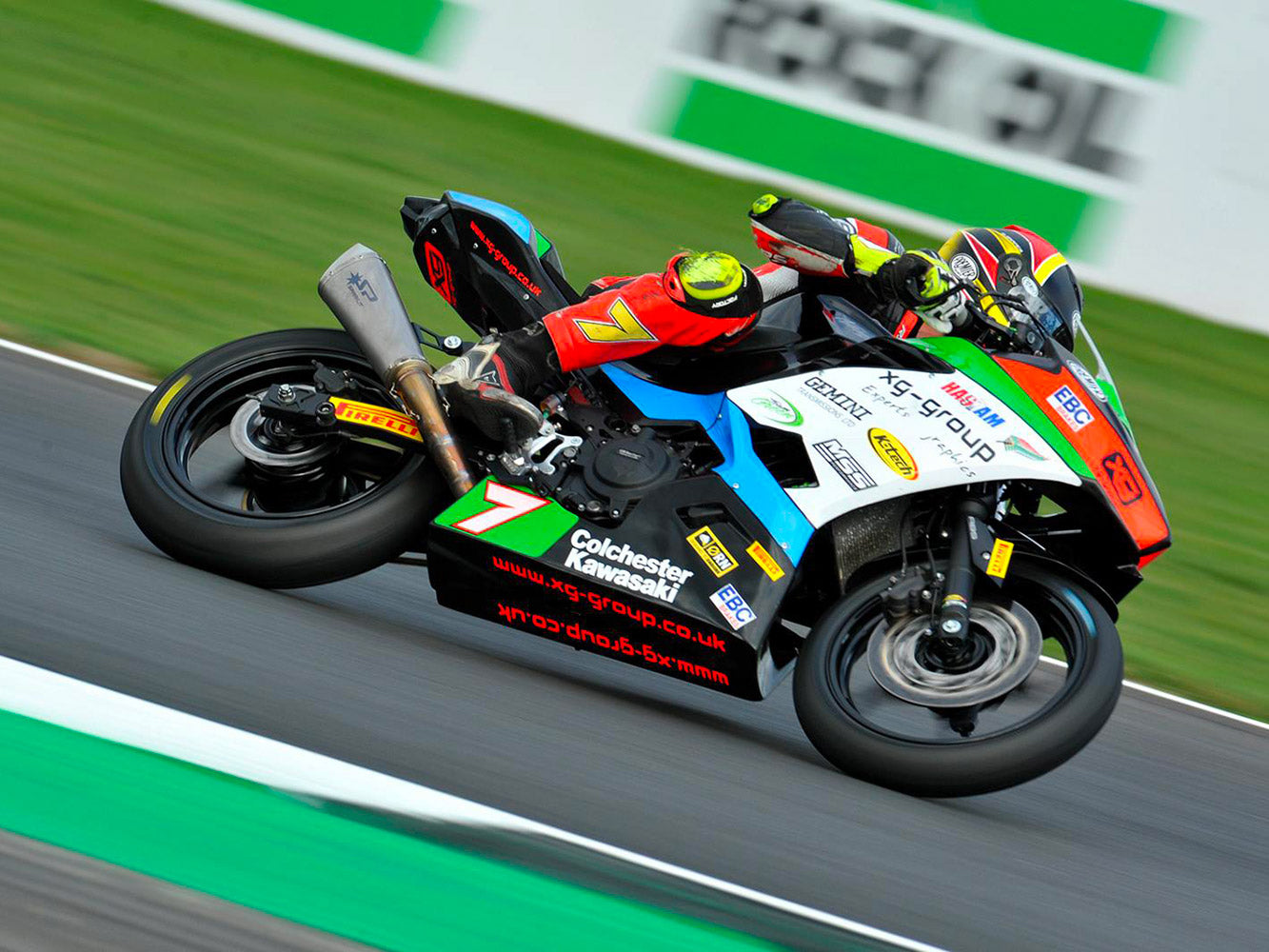 SPARK Kawasaki Ninja 400 Titanium Full Exhaust System "Konix" (racing)