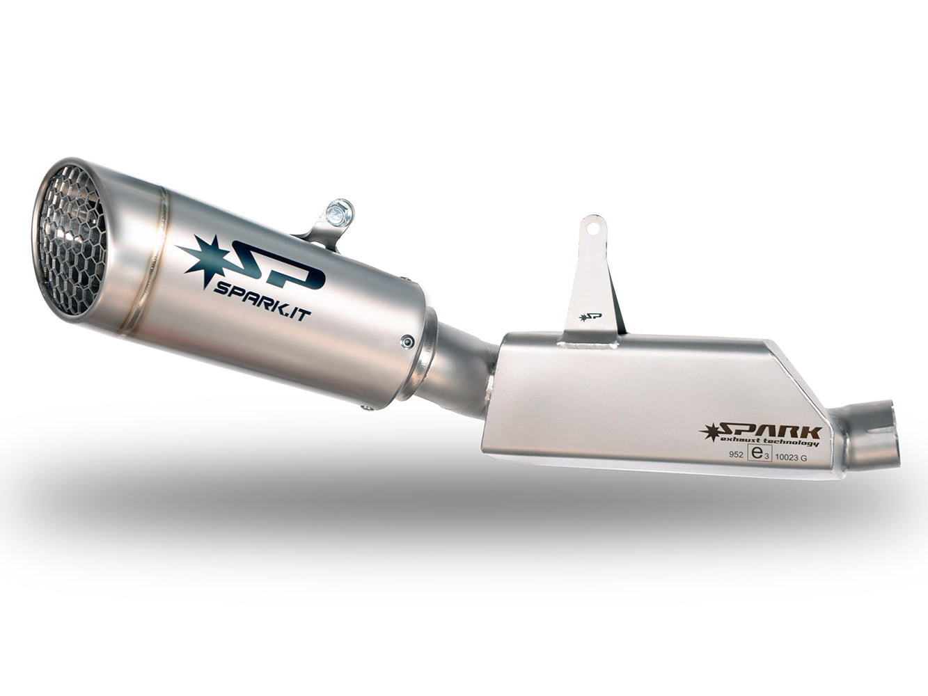 SPARK Triumph Street Triple (17/19) Titanium Semi-Full Exhaust System "Grid-O" (EU homologated)