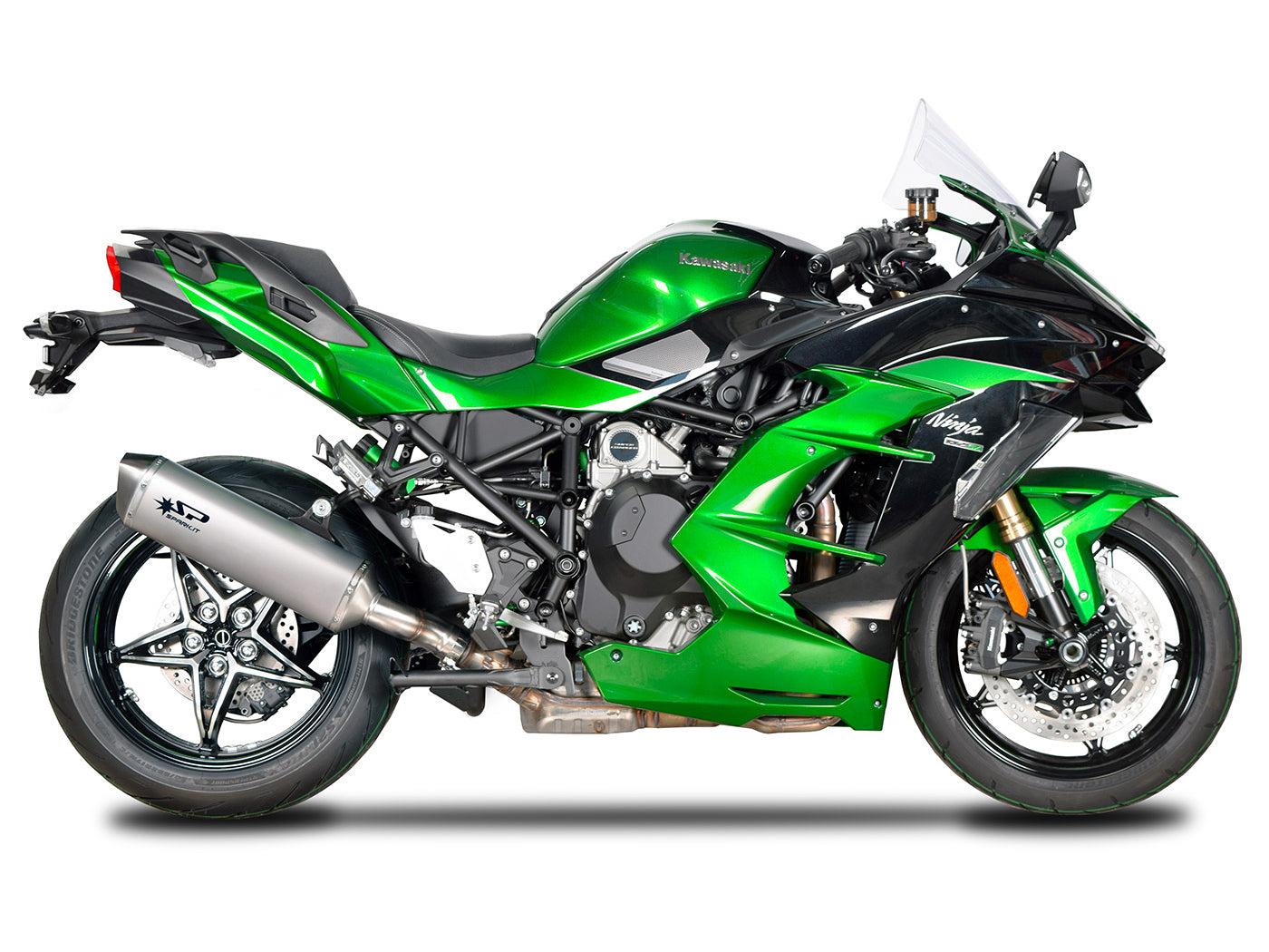 SPARK Kawasaki H2SX Slip-on Exhaust "Force" (racing)