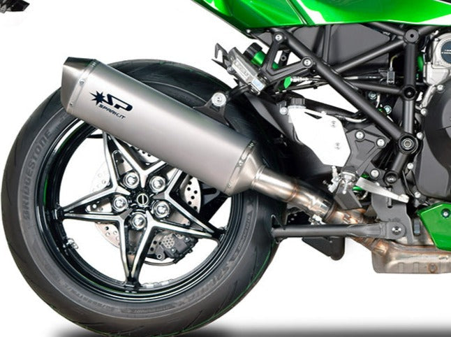 SPARK Kawasaki H2SX Slip-on Exhaust "Force" (racing)