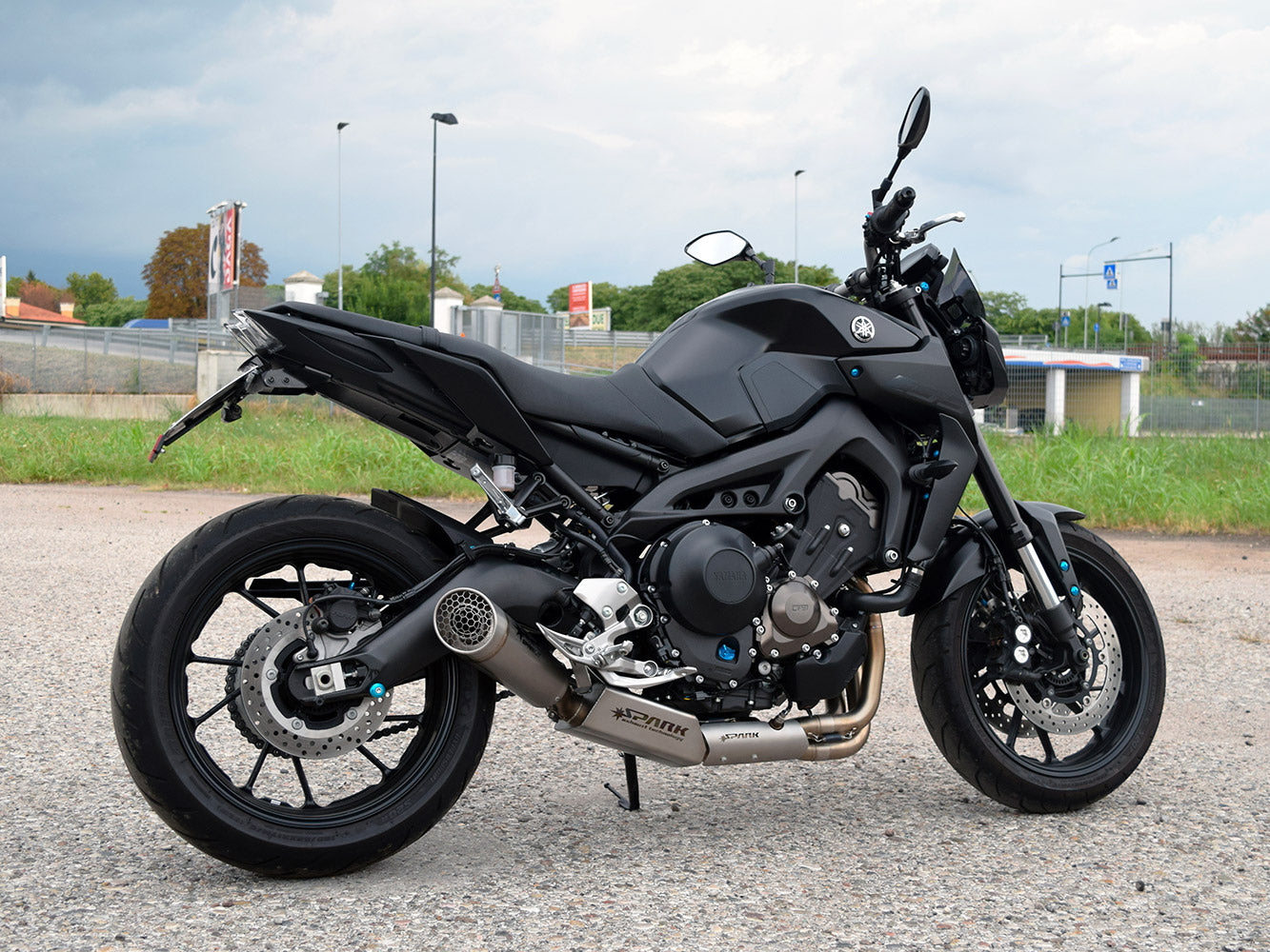 SPARK Yamaha MT-09 / Tracer 900 / XSR900 (14/20) Titanium Full Exhaust System "Grid-O" (EU homologated)