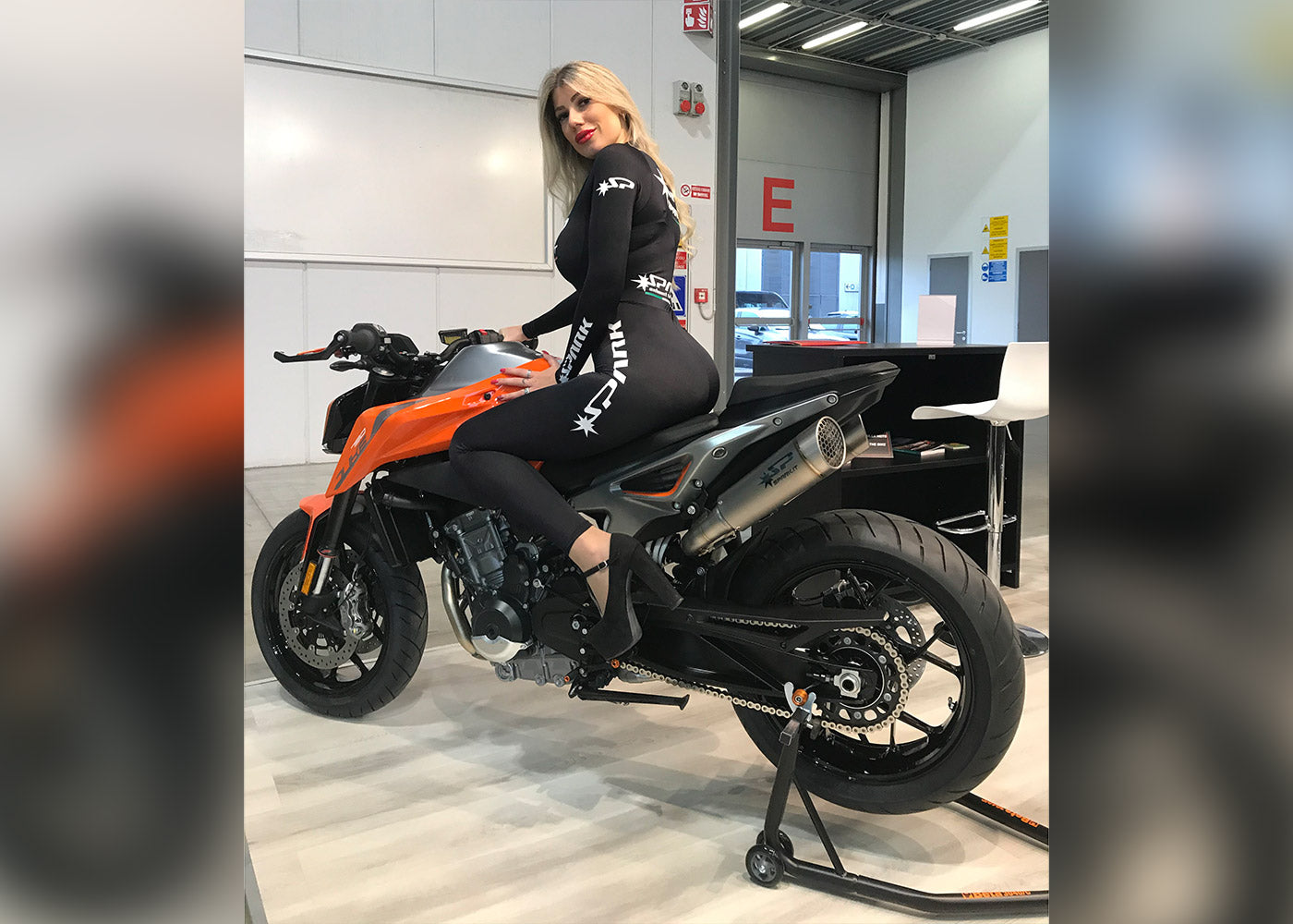 SPARK KTM 790/890 Duke/R Titanium Semi-Full Double Exhaust System "Grid-o" (EU homologated; 215 mm)
