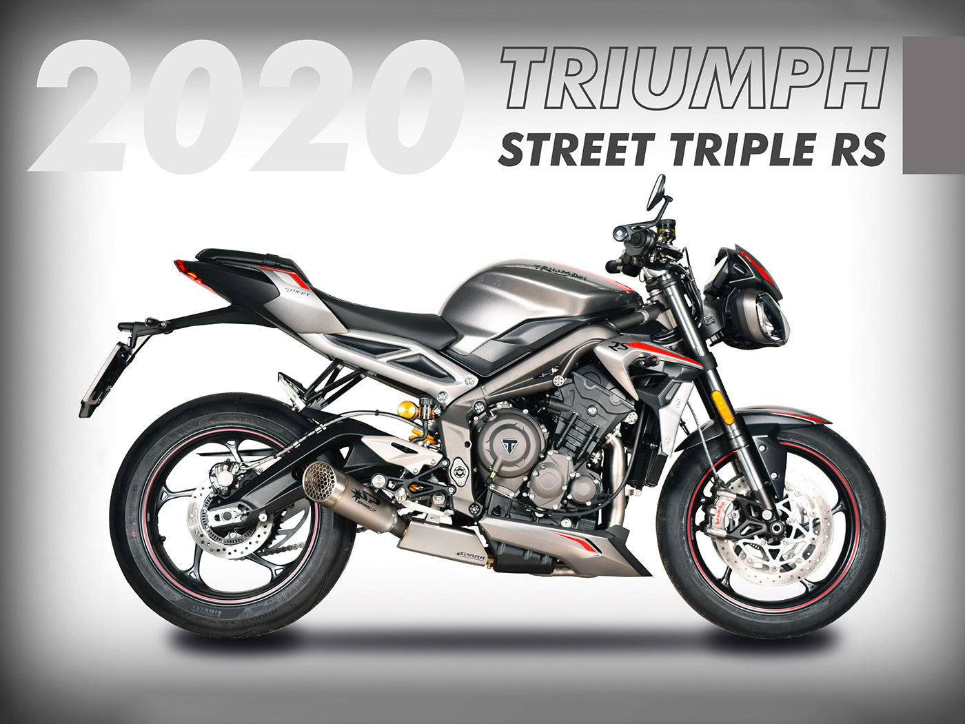 SPARK Triumph Street Triple (17/19) Titanium Semi-Full Exhaust System "Grid-O" (EU homologated)