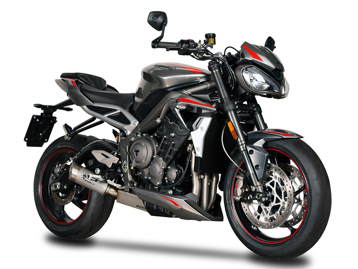 SPARK Triumph Street Triple (17/19) Titanium Semi-Full Exhaust System "Grid-O" (EU homologated)