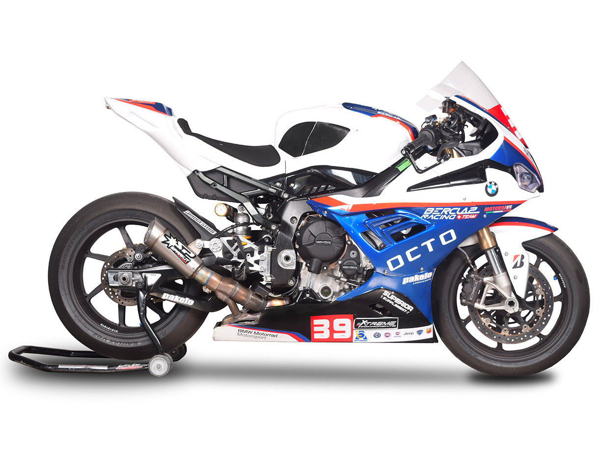 SPARK BMW S1000RR (2019+) Titanium Slip-on Exhaust "Grid-O" (racing)