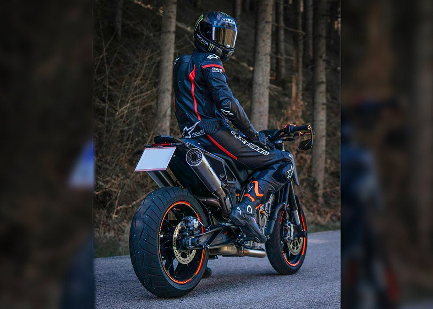 SPARK KTM 790/890 Duke/R Titanium Semi-Full Double Exhaust System "Grid-o" (EU homologated; 215 mm)