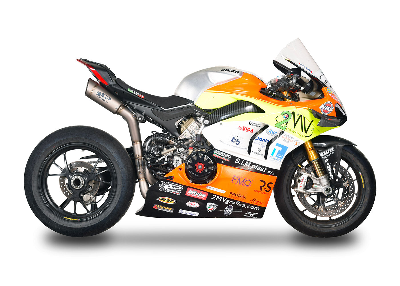 SPARK Ducati Panigale V4 Full Titanium Full Exhaust System "Grid-o" (racing; underseat)