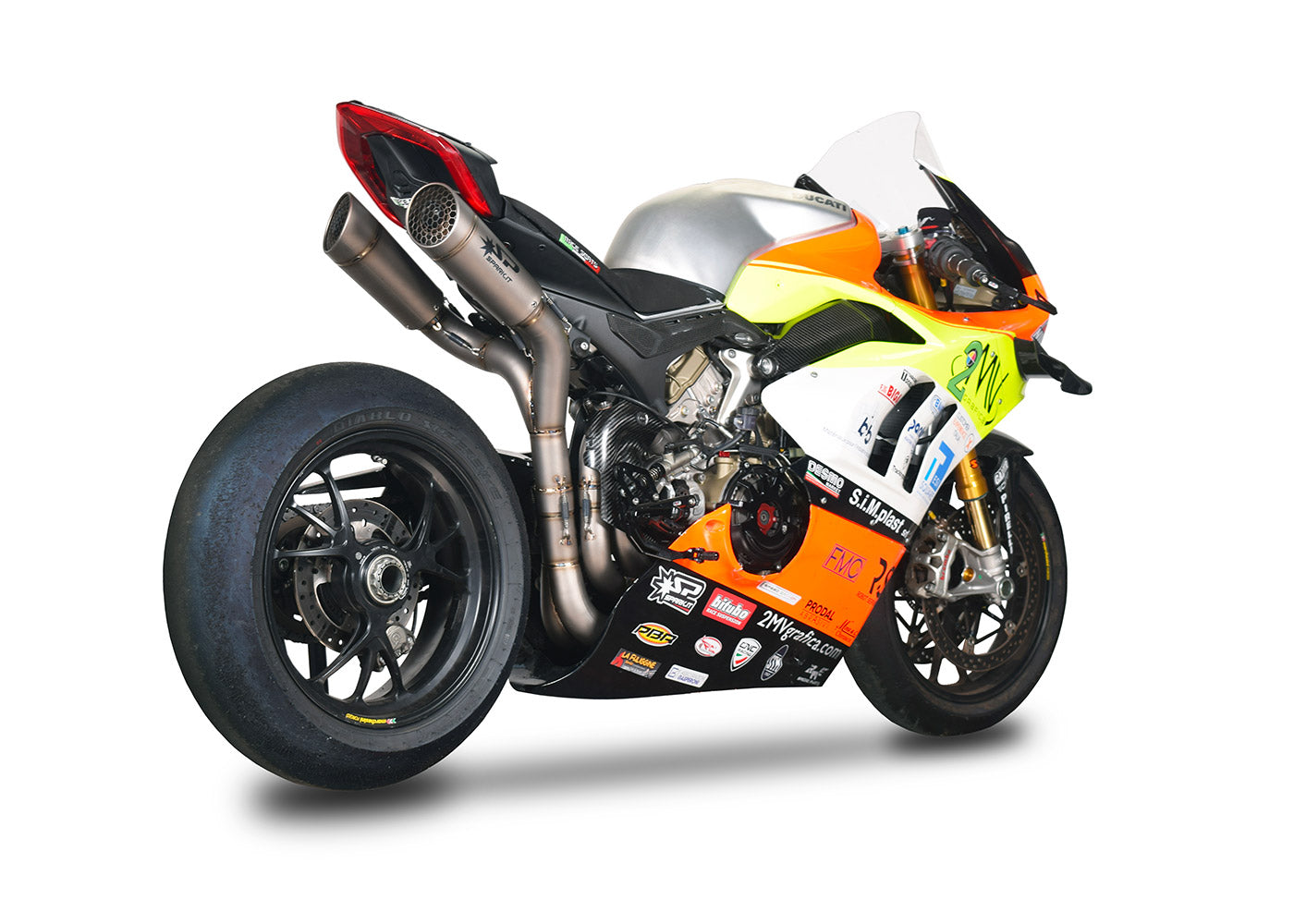 SPARK Ducati Panigale V4 Full Titanium Full Exhaust System "Grid-o" (racing; underseat)