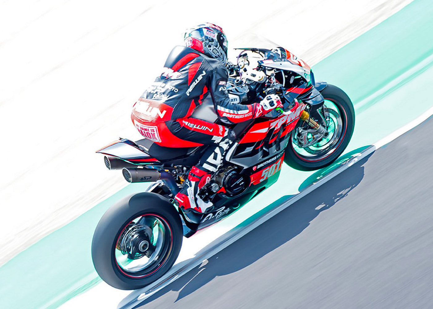 SPARK Ducati Panigale V4 Full Titanium Full Exhaust System "Grid-o" (racing; underseat)