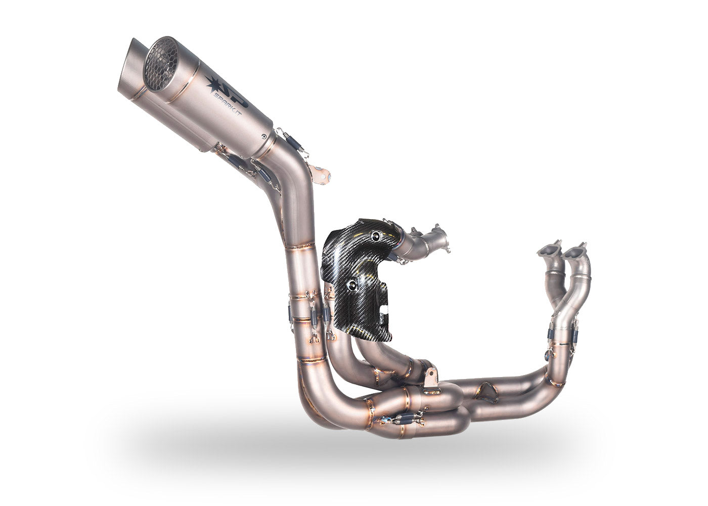 SPARK Ducati Panigale V4 Full Titanium Full Exhaust System "Grid-o" (racing; underseat)