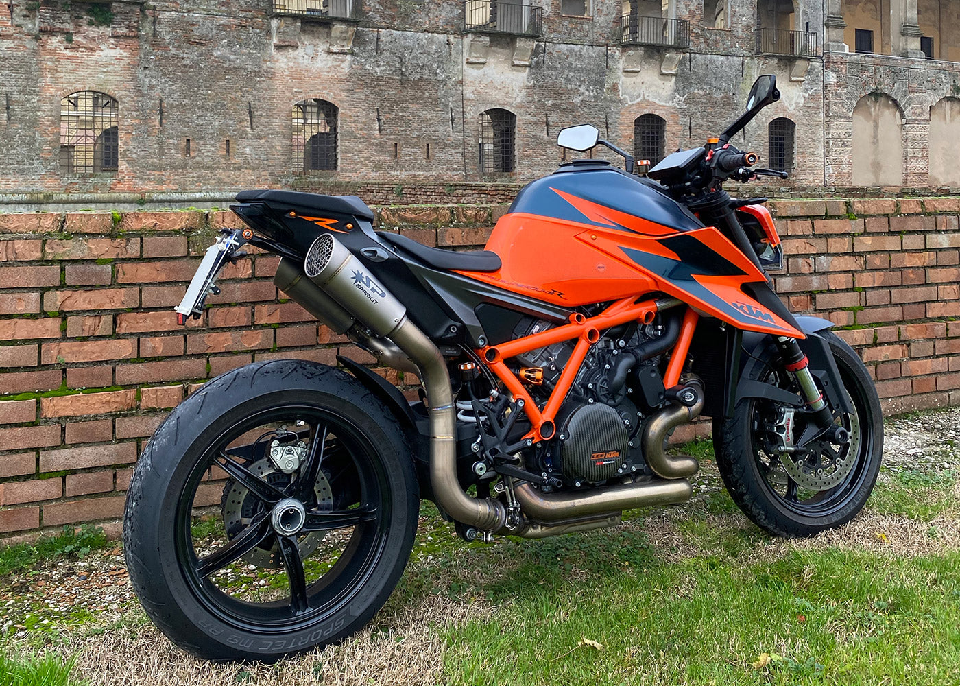SPARK KTM 1290 Super Duke R (2020+) Titanium Semi-Full Double Exhaust System "Grid-o" (EU homologated)