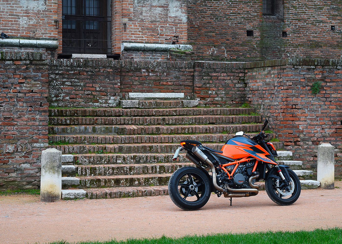 SPARK KTM 1290 Super Duke R (2020+) Titanium Semi-Full Double Exhaust System "Grid-o" (EU homologated)