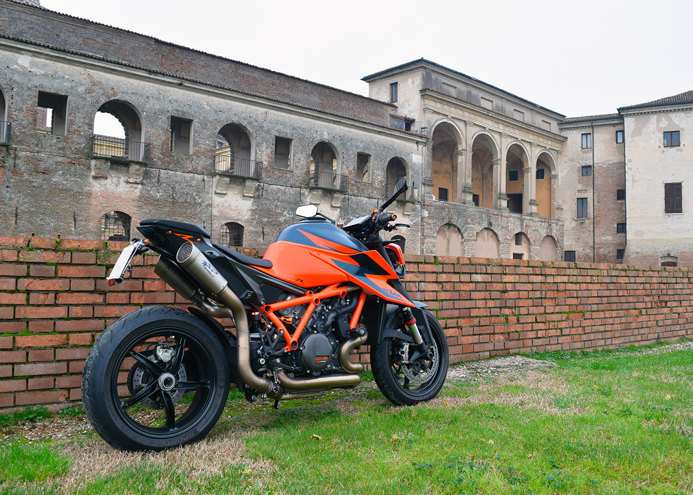 SPARK KTM 1290 Super Duke R (2020+) Titanium Semi-Full Double Exhaust System "Grid-o" (EU homologated)