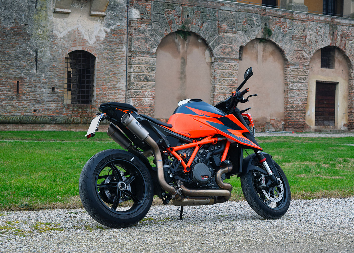 SPARK KTM 1290 Super Duke R (2020+) Titanium Semi-Full Double Exhaust System "Grid-o" (EU homologated)