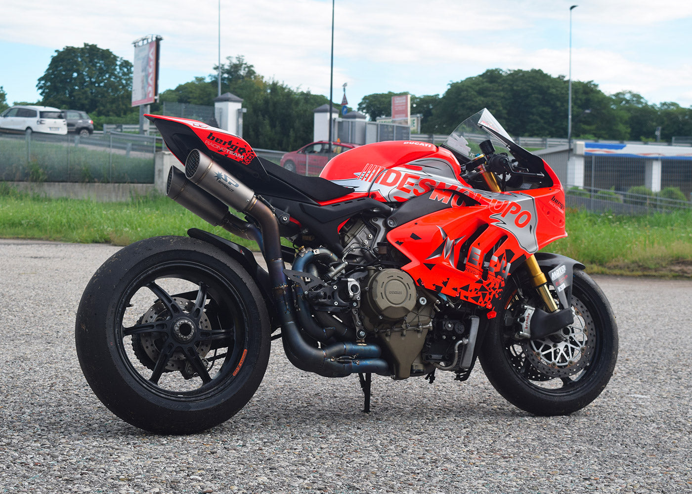 SPARK Ducati Panigale V4 Full Titanium Full Exhaust System "Grid-o" (racing; underseat)