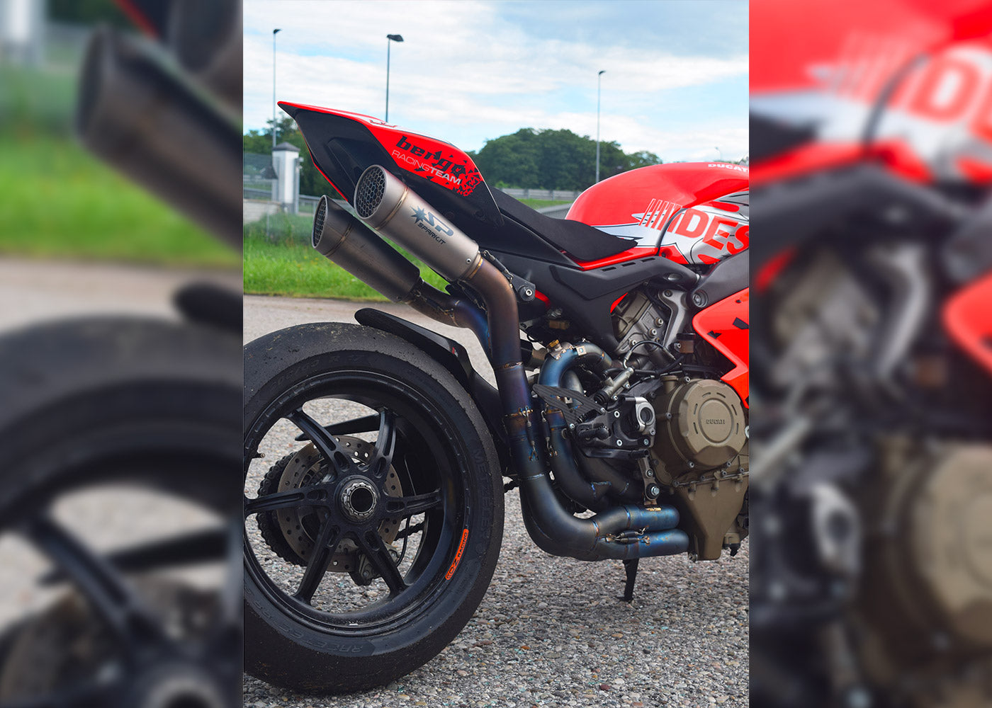 SPARK Ducati Panigale V4 Full Titanium Full Exhaust System "Grid-o" (racing; underseat)