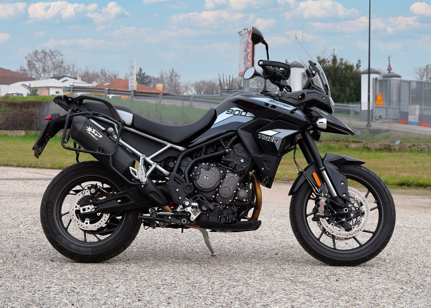 SPARK Triumph Tiger 900 (2020+) Titanium Slip-on Exhaust "Fighter" (EU homologated)