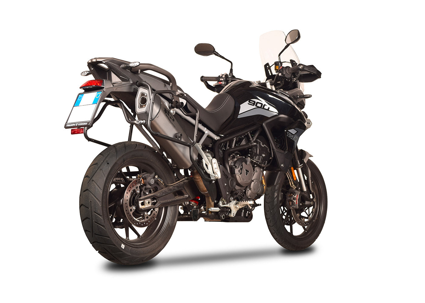 SPARK Triumph Tiger 900 (2020+) Titanium Slip-on Exhaust "Fighter" (EU homologated)
