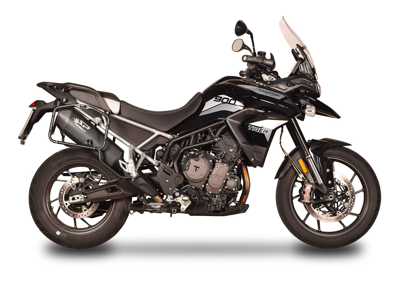 SPARK Triumph Tiger 900 (2020+) Titanium Slip-on Exhaust "Fighter" (EU homologated)