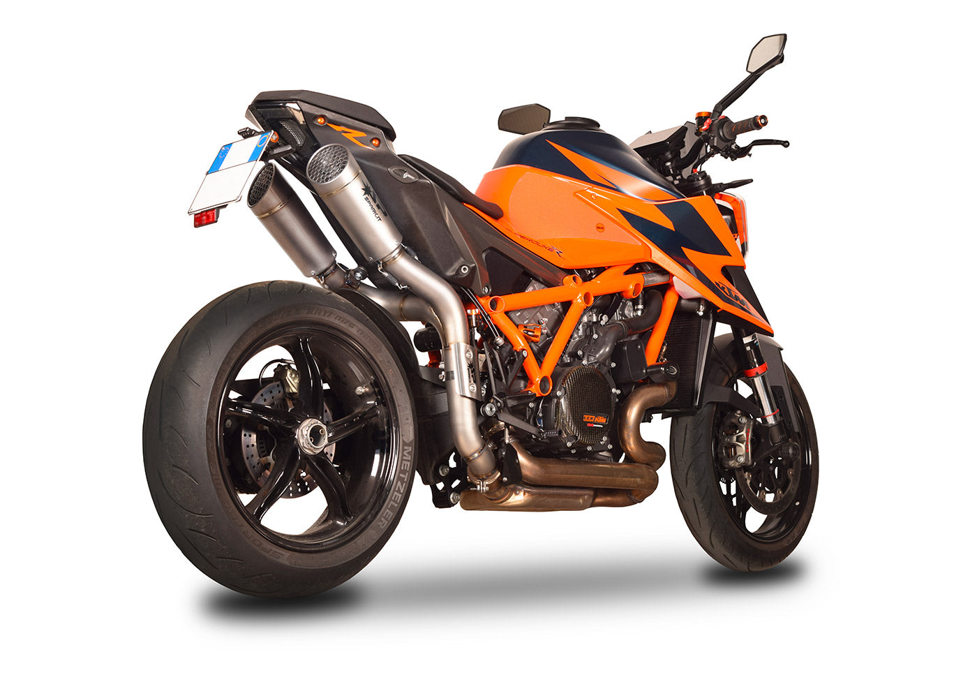 SPARK KTM 1290 Super Duke R (2020+) Titanium Semi-Full Double Exhaust System "Grid-o" (EU homologated)