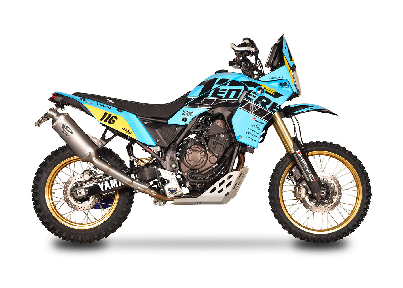 SPARK Yamaha Ténéré 700 Slip-on Exhaust "Dakar" (EU homologated; high)