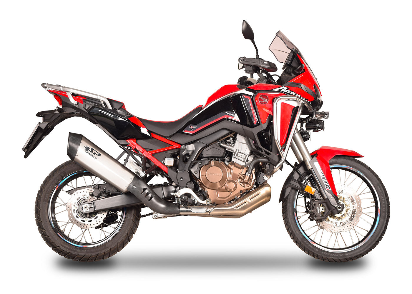 SPARK Honda CRF1100L Africa Twin Titanium Slip-on Exhaust "Fighter" (EU homologated)