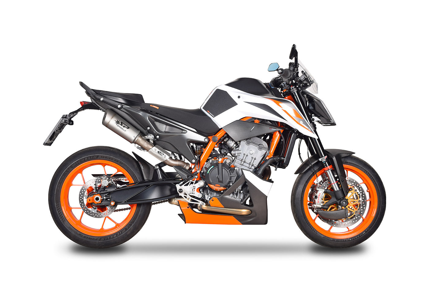 SPARK KTM 790/890 Duke/R Titanium Semi-Full Double Exhaust System "Grid-o" (EU homologated; 175 mm)