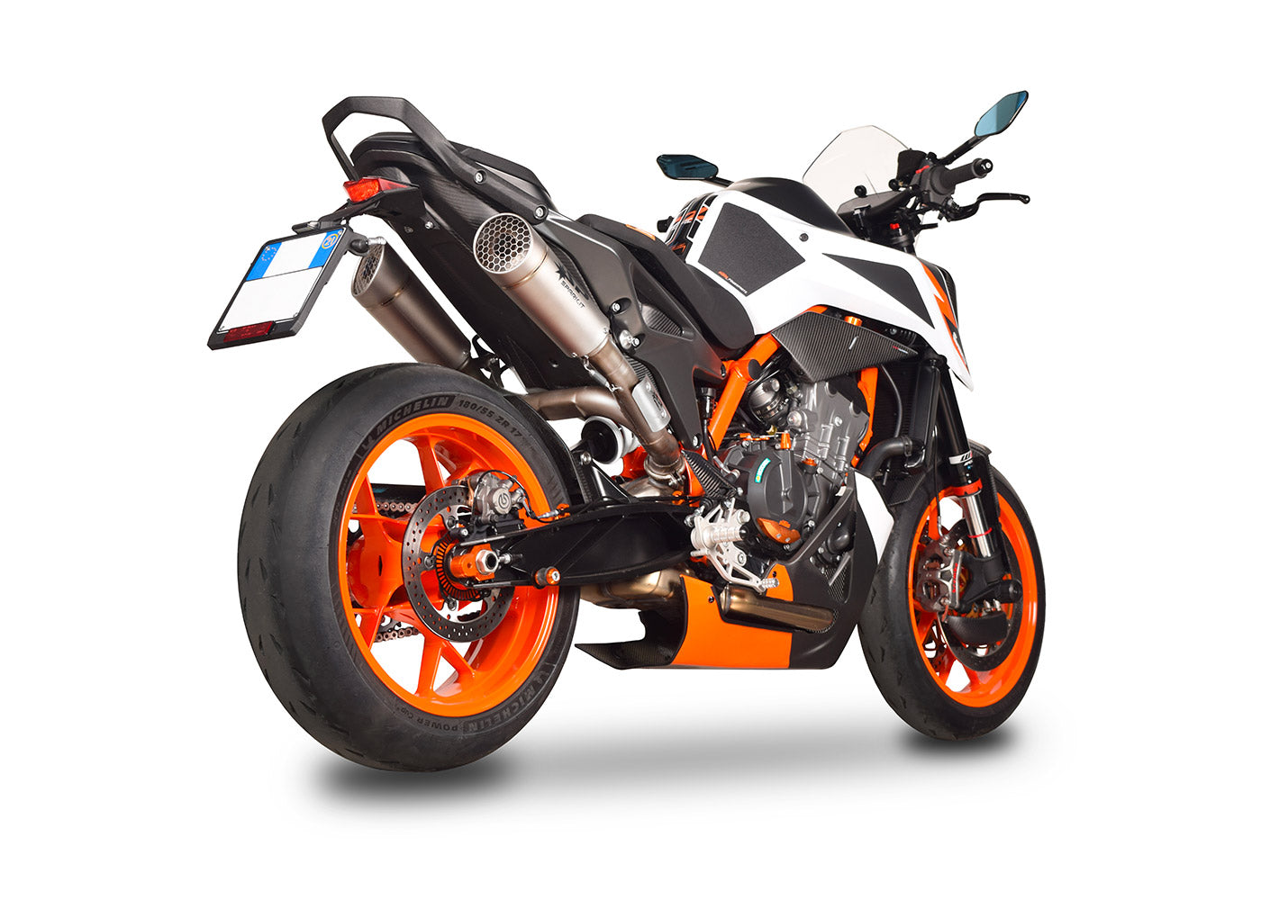 SPARK KTM 790/890 Duke/R Titanium Semi-Full Double Exhaust System "Grid-o" (EU homologated; 175 mm)