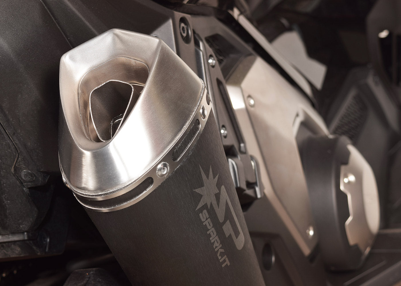 SPARK Honda X-ADV 750 Slip-on Exhaust "Konix" (EU homologated)