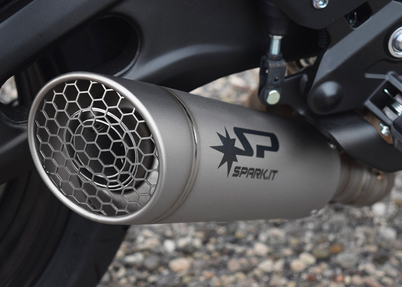 SPARK Yamaha MT-07/Tracer 700 Titanium Full Exhaust System "Grid-O" (racing)