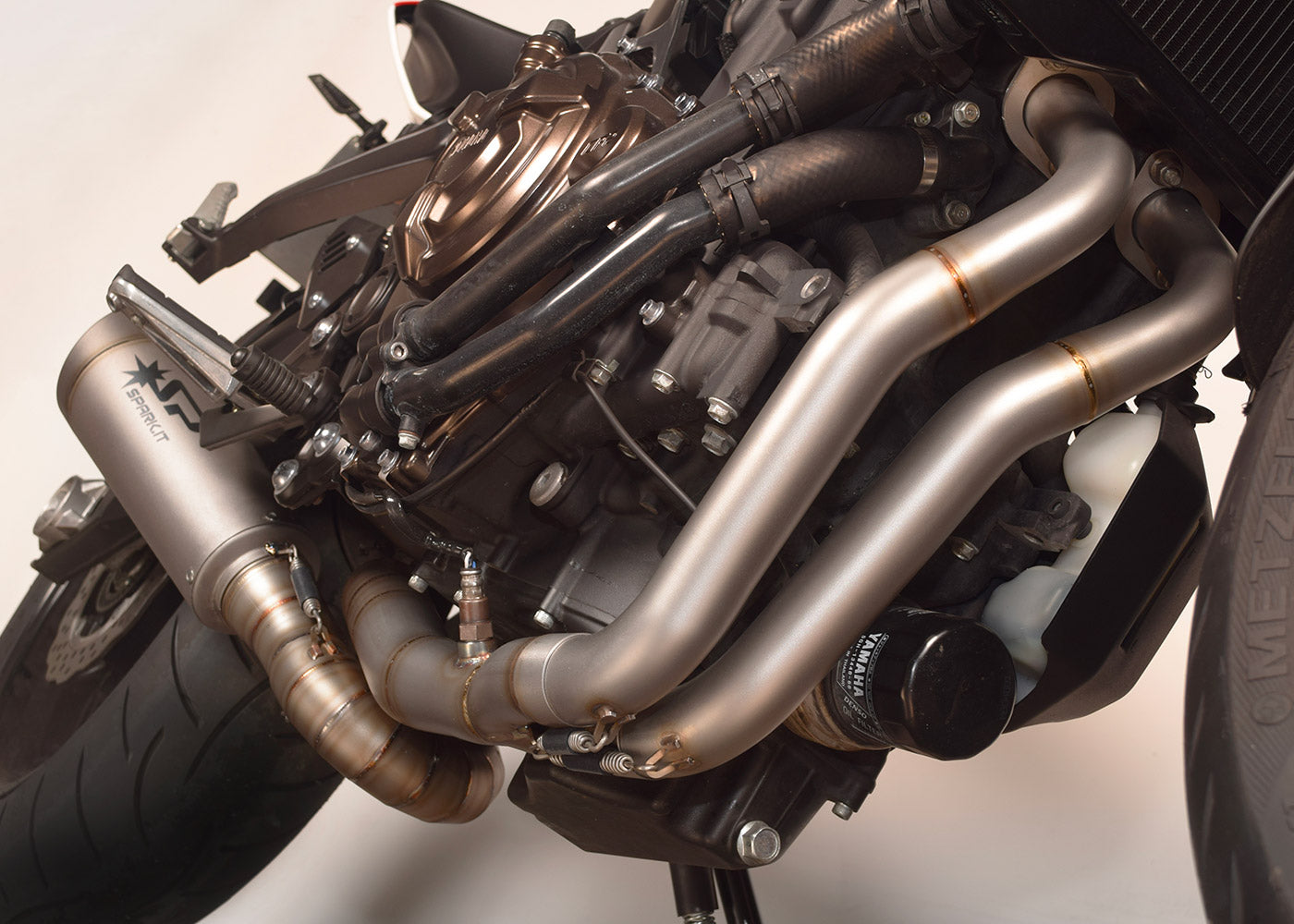 SPARK Yamaha MT-07/Tracer 700 Titanium Full Exhaust System "Grid-O" (racing)