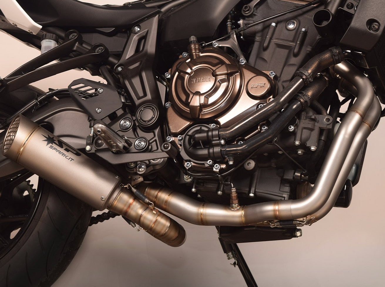 SPARK Yamaha MT-07/Tracer 700 Titanium Full Exhaust System "Grid-O" (racing)