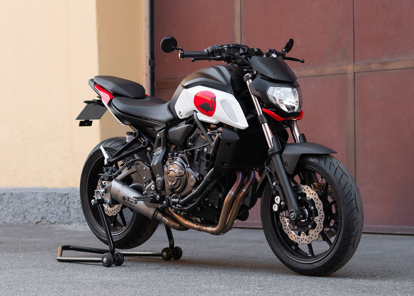 SPARK Yamaha MT-07/Tracer 700 Titanium Full Exhaust System "Grid-O" (racing)