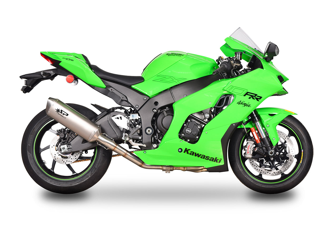 SPARK Kawasaki ZX-10R (2021+) Full Titanium Semi-Full Exhaust System "Force" (racing)