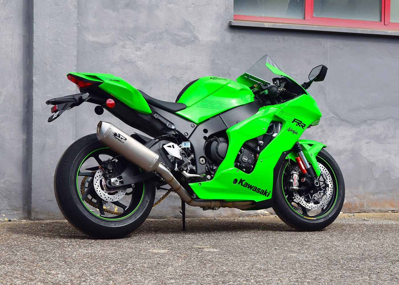 SPARK Kawasaki ZX-10R (2021+) Full Titanium Semi-Full Exhaust System "Force" (racing)