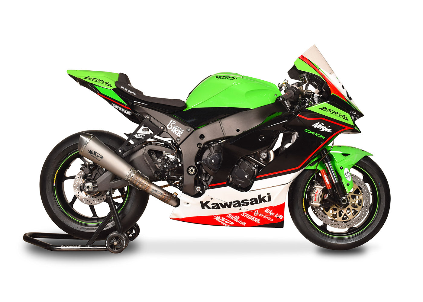SPARK Kawasaki ZX-10R (2021+) Full Titanium Exhaust System "Konix" (racing)