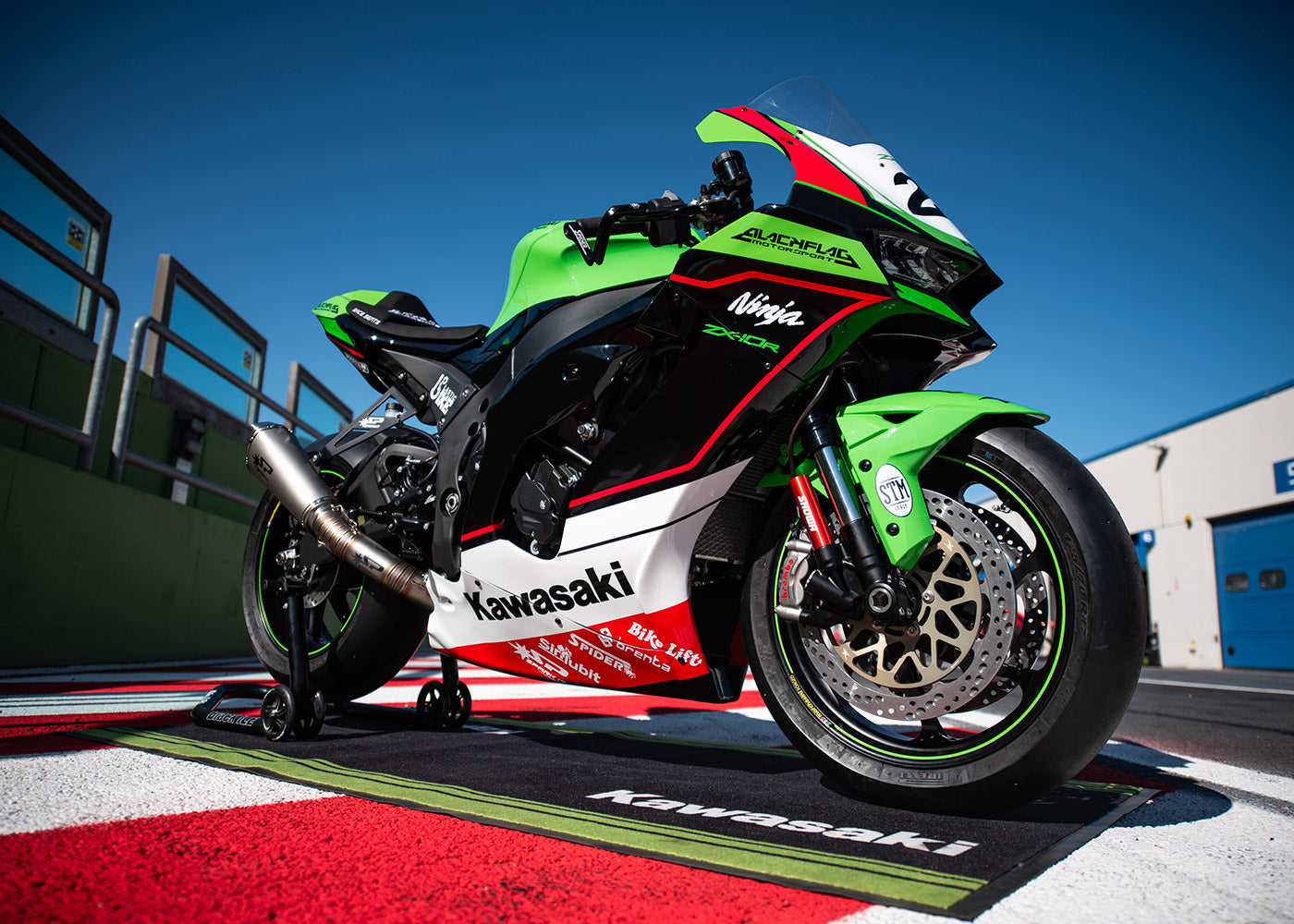 SPARK Kawasaki ZX-10R (2021+) Full Titanium Exhaust System "Konix" (racing)
