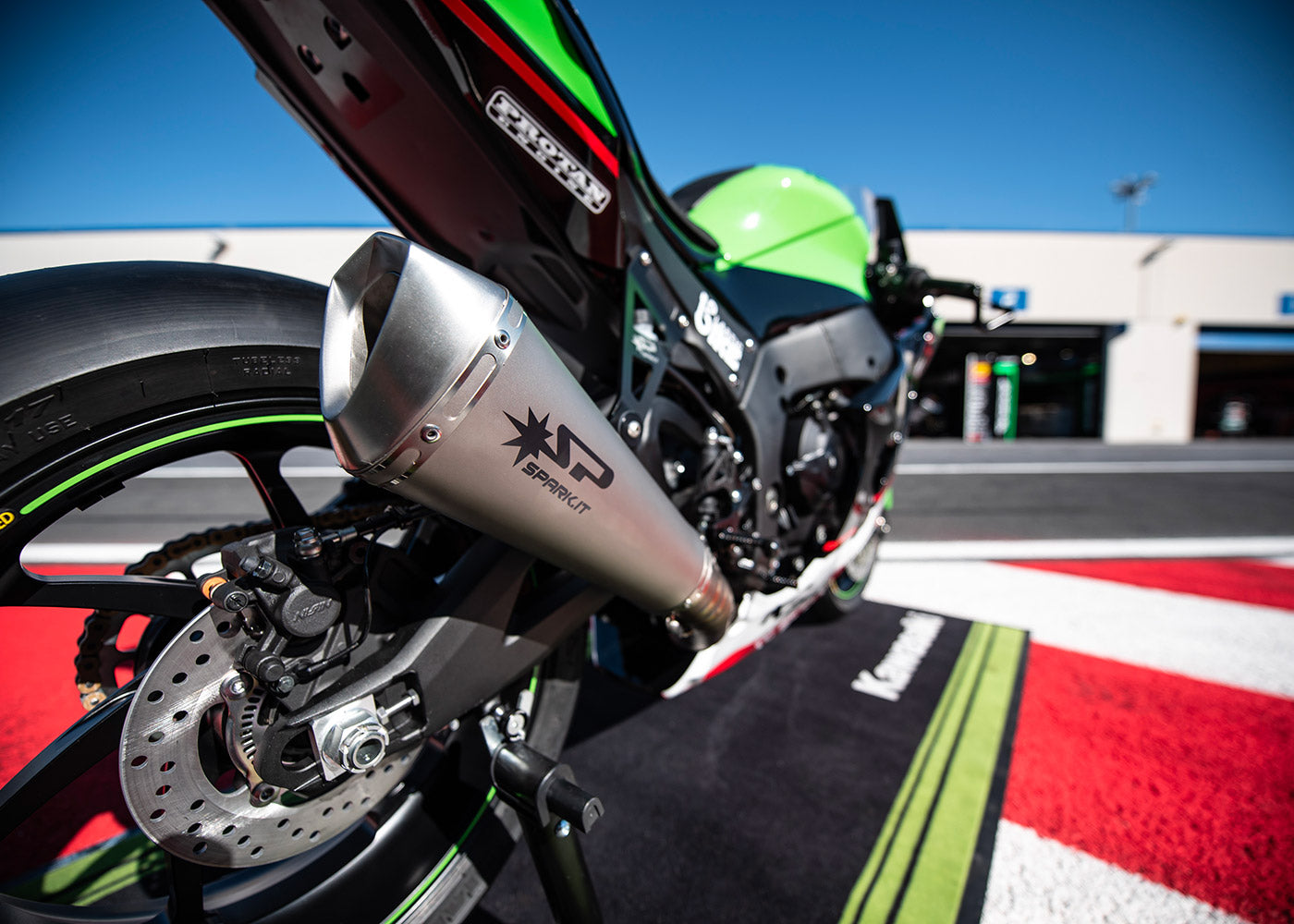 SPARK Kawasaki ZX-10R (2021+) Full Titanium Exhaust System "Konix" (racing)