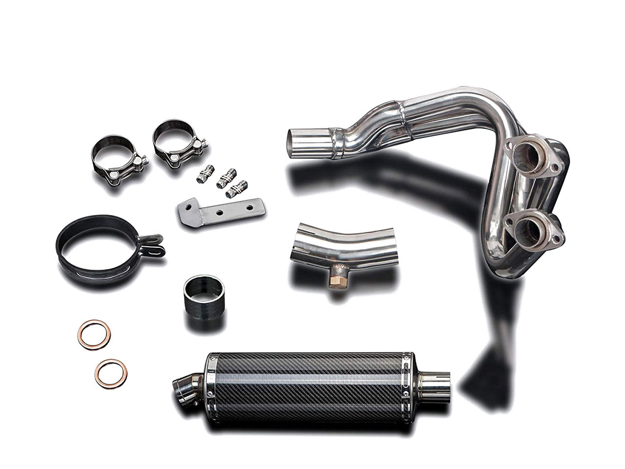DELKEVIC Kawasaki Ninja 650 (06/11) Full Exhaust System with Stubby 14" Carbon Silencer
