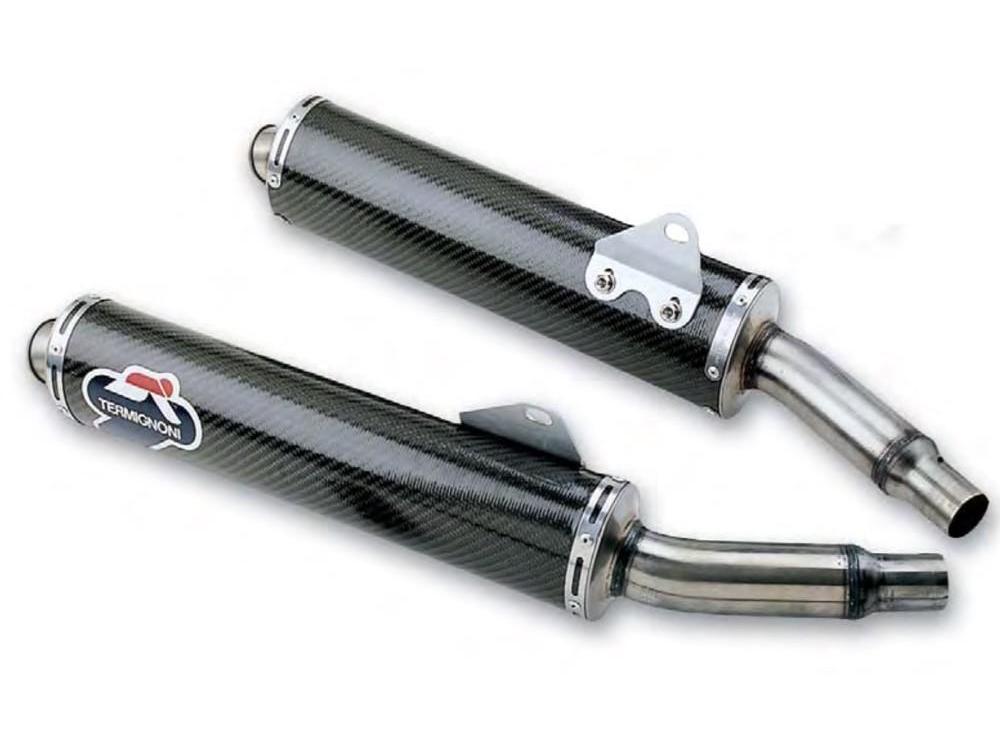 069CR - TERMIGNONI Ducati Monster Carbon Dual Slip-on Exhaust (racing)