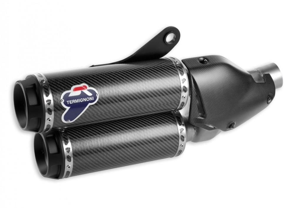 Ducati Monster 1200 Carbon Slip-on Silencers by TERMIGNONI