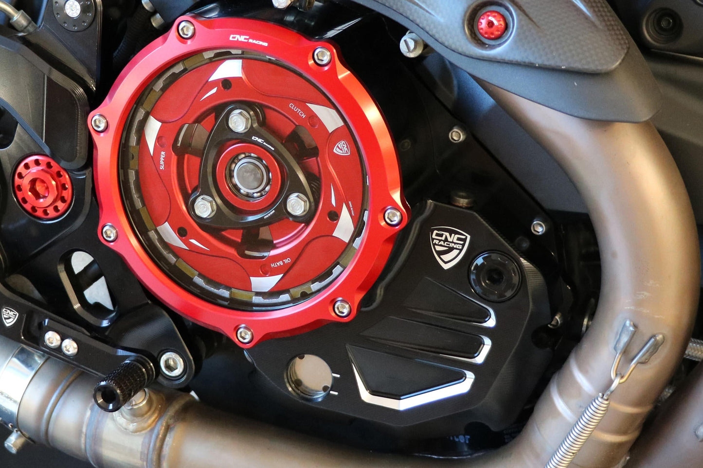 CA501 - CNC RACING Ducati Oil Bath Clear Clutch Cover